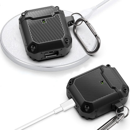 Shield Armor Shield Armor Waterproof Wireless Earphone Protective Case For AirPods 1/2(Black) - For AirPods 1/2 by buy2fix | Online Shopping UK | buy2fix