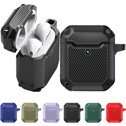 Shield Armor Shield Armor Waterproof Wireless Earphone Protective Case For AirPods 1/2(Black) - For AirPods 1/2 by buy2fix | Online Shopping UK | buy2fix