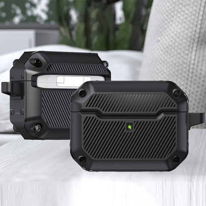 Shield Armor Shield Armor Waterproof Wireless Earphone Protective Case For AirPods Pro(Black) - For AirPods Pro by buy2fix | Online Shopping UK | buy2fix