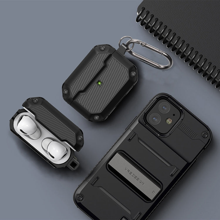 Shield Armor Shield Armor Waterproof Wireless Earphone Protective Case For AirPods Pro(Dark Green) - For AirPods Pro by buy2fix | Online Shopping UK | buy2fix
