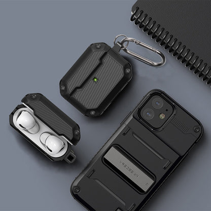 Shield Armor Shield Armor Waterproof Wireless Earphone Protective Case For AirPods Pro(Dark Green) - For AirPods Pro by buy2fix | Online Shopping UK | buy2fix
