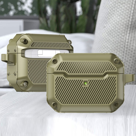 Shield Armor Shield Armor Waterproof Wireless Earphone Protective Case For AirPods Pro(ArmyGreen) - For AirPods Pro by buy2fix | Online Shopping UK | buy2fix