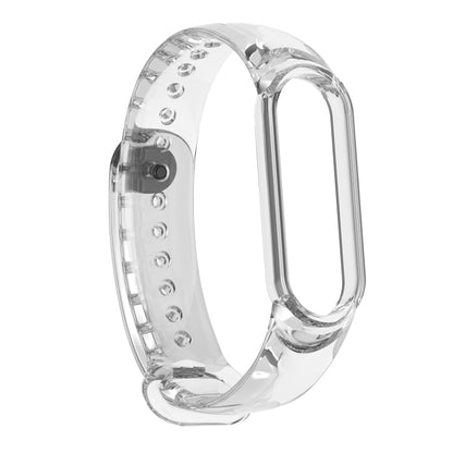 For Xiaomi Mi Band 6 / 5 / 4 / 3 Discoloration in Light TPU Watch Band (Transparent) - Watch Bands by buy2fix | Online Shopping UK | buy2fix