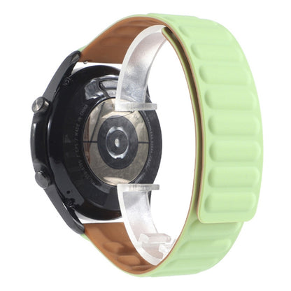 For Samsung Galaxy Watch 3 41mm Silicone Magnetic Watch Band(Green) - Watch Bands by buy2fix | Online Shopping UK | buy2fix
