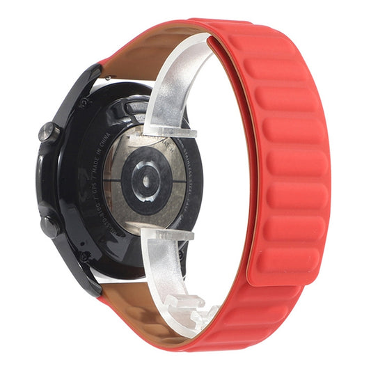 For Samsung Galaxy Watch 3 45mm Silicone Magnetic Watch Band(Red) - Watch Bands by buy2fix | Online Shopping UK | buy2fix