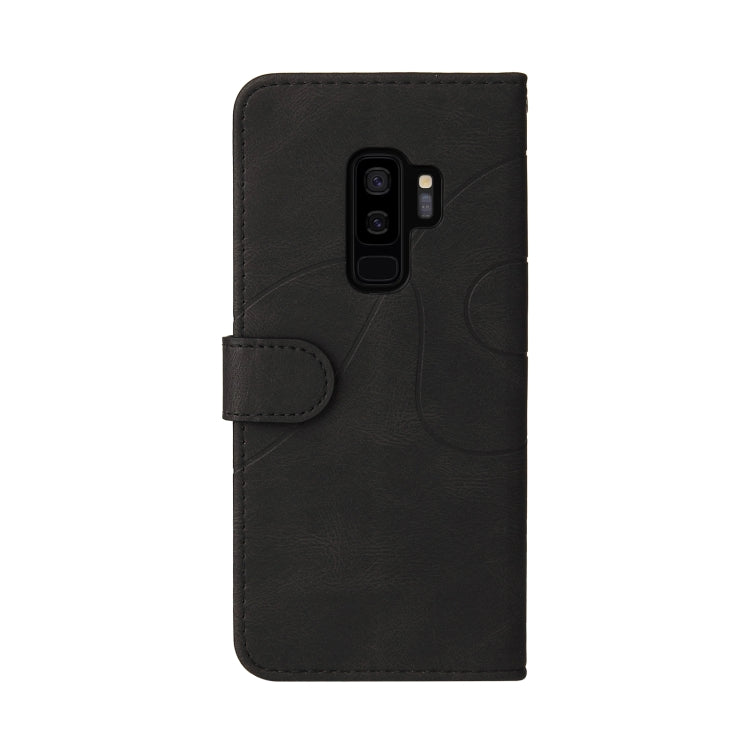 For Samsung Galaxy S9+ Dual-color Splicing Horizontal Flip PU Leather Case with Holder & Card Slots & Wallet(Black) by buy2fix
