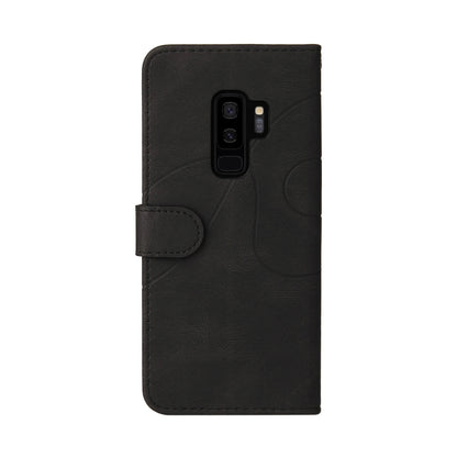 For Samsung Galaxy S9+ Dual-color Splicing Horizontal Flip PU Leather Case with Holder & Card Slots & Wallet(Black) by buy2fix
