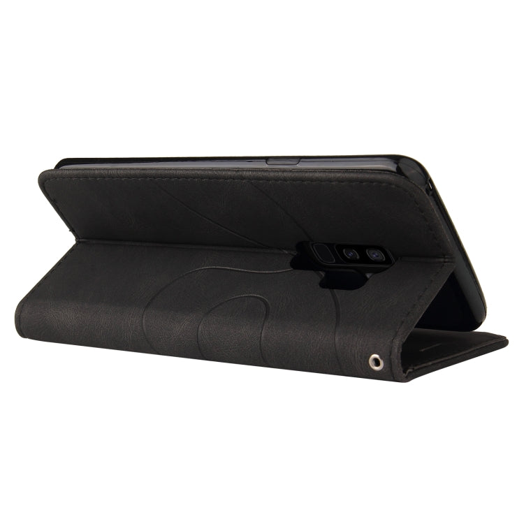 For Samsung Galaxy S9+ Dual-color Splicing Horizontal Flip PU Leather Case with Holder & Card Slots & Wallet(Black) by buy2fix
