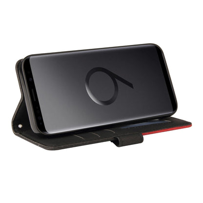 For Samsung Galaxy S9+ Dual-color Splicing Horizontal Flip PU Leather Case with Holder & Card Slots & Wallet(Black) by buy2fix