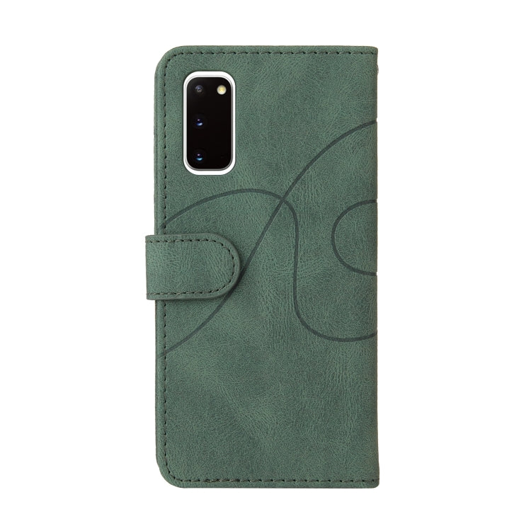 For Samsung Galaxy S20 Dual-color Splicing Horizontal Flip PU Leather Case with Holder & Card Slots & Wallet(Green) by buy2fix