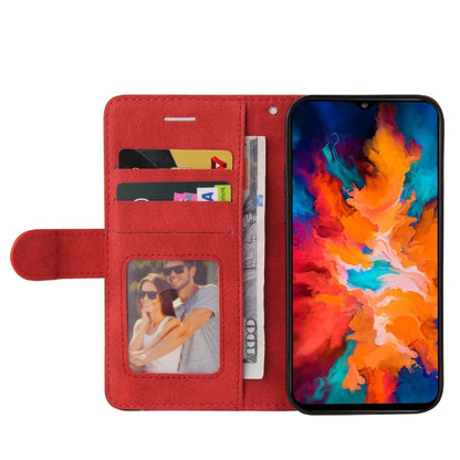For Motorola Moto G50 Dual-color Splicing Horizontal Flip PU Leather Case with Holder & Card Slots & Wallet(Red) - Motorola Cases by buy2fix | Online Shopping UK | buy2fix