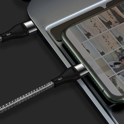 PD 60W USB-C / Type-C to USB-C / Type-C Fast Charging Nylon Braided Data Cable, Cable Length:1m(Silver) by buy2fix