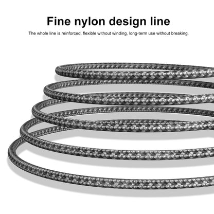 PD 60W USB-C / Type-C to USB-C / Type-C Fast Charging Nylon Braided Data Cable, Cable Length:2m(Black) - USB-C & Type-C Cable by buy2fix | Online Shopping UK | buy2fix