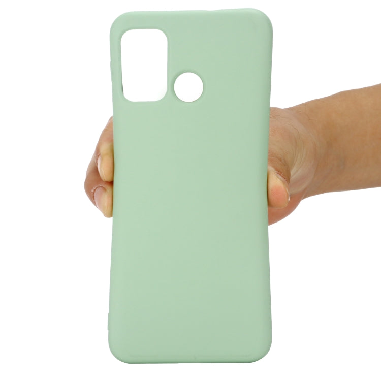 For Motorola Moto G60 Solid Color Liquid Silicone Dropproof Full Coverage Protective Case(Green) - Motorola Cases by buy2fix | Online Shopping UK | buy2fix