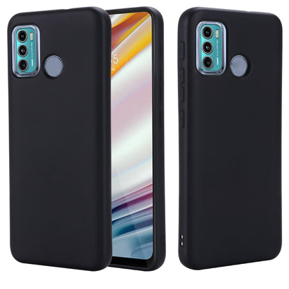 For Motorola Moto G60 Solid Color Liquid Silicone Dropproof Full Coverage Protective Case(Black) - Motorola Cases by buy2fix | Online Shopping UK | buy2fix