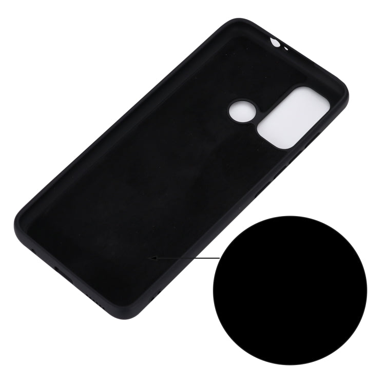 For Motorola Moto G60 Solid Color Liquid Silicone Dropproof Full Coverage Protective Case(Black) - Motorola Cases by buy2fix | Online Shopping UK | buy2fix