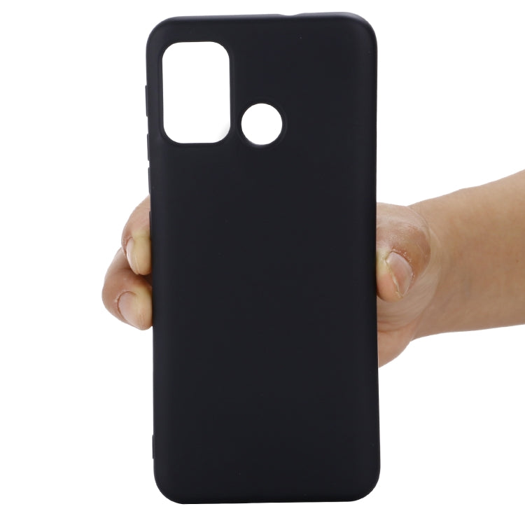 For Motorola Moto G60 Solid Color Liquid Silicone Dropproof Full Coverage Protective Case(Black) - Motorola Cases by buy2fix | Online Shopping UK | buy2fix