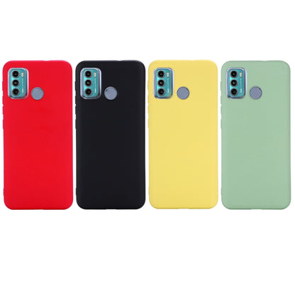 For Motorola Moto G60 Solid Color Liquid Silicone Dropproof Full Coverage Protective Case(Green) - Motorola Cases by buy2fix | Online Shopping UK | buy2fix