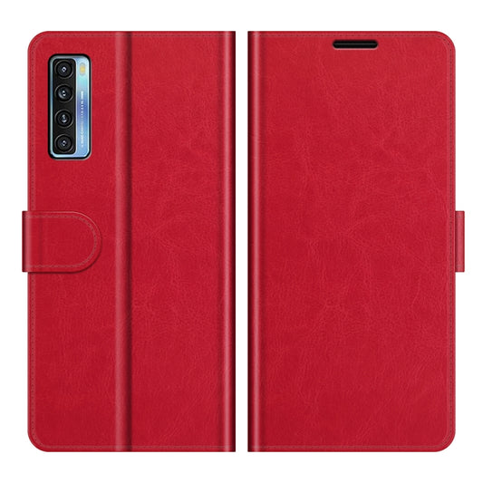 For TCL 20S / 20 5G / 20L R64 Texture Single Horizontal Flip Protective Case with Holder & Card Slots & Wallet& Photo Frame(Red) - TCL by buy2fix | Online Shopping UK | buy2fix