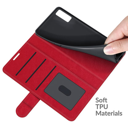 For TCL 20S / 20 5G / 20L R64 Texture Single Horizontal Flip Protective Case with Holder & Card Slots & Wallet& Photo Frame(Red) - TCL by buy2fix | Online Shopping UK | buy2fix