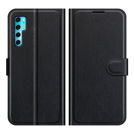 For TCL 20 Pro 5G Litchi Texture Horizontal Flip Protective Case with Holder & Card Slots & Wallet(Black) - TCL by buy2fix | Online Shopping UK | buy2fix