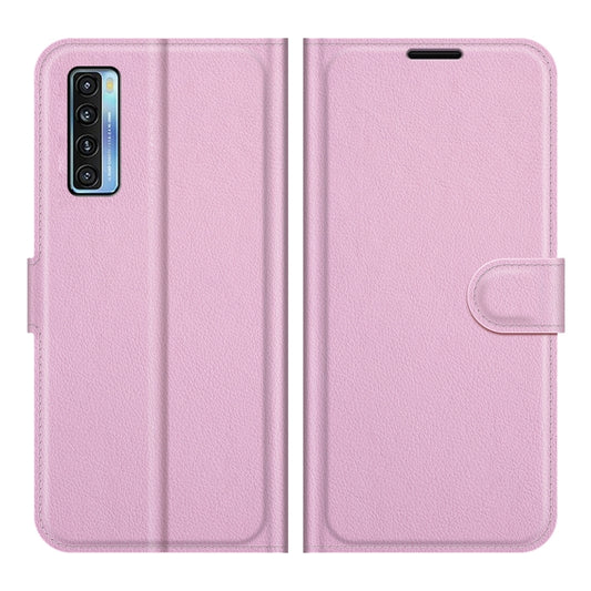 For TCL 20S / 20 5G / 20L Litchi Texture Horizontal Flip Protective Case with Holder & Card Slots & Wallet(Pink) - TCL by buy2fix | Online Shopping UK | buy2fix
