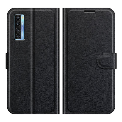 For TCL 20S / 20 5G / 20L Litchi Texture Horizontal Flip Protective Case with Holder & Card Slots & Wallet(Black) - TCL by buy2fix | Online Shopping UK | buy2fix