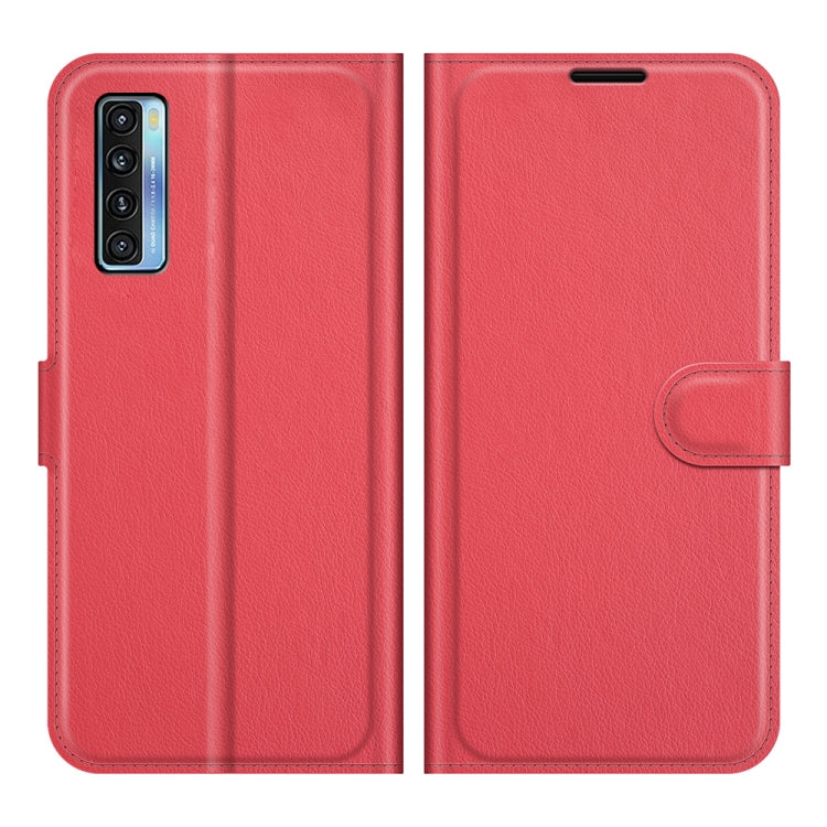 For TCL 20S / 20 5G / 20L Litchi Texture Horizontal Flip Protective Case with Holder & Card Slots & Wallet(Red) - TCL by buy2fix | Online Shopping UK | buy2fix