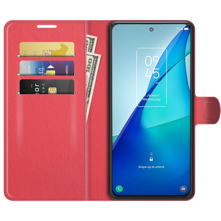 For TCL 20S / 20 5G / 20L Litchi Texture Horizontal Flip Protective Case with Holder & Card Slots & Wallet(Red) - TCL by buy2fix | Online Shopping UK | buy2fix
