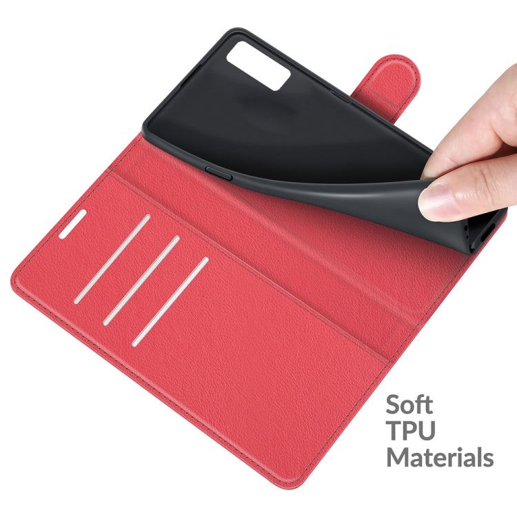 For TCL 20S / 20 5G / 20L Litchi Texture Horizontal Flip Protective Case with Holder & Card Slots & Wallet(Red) - TCL by buy2fix | Online Shopping UK | buy2fix