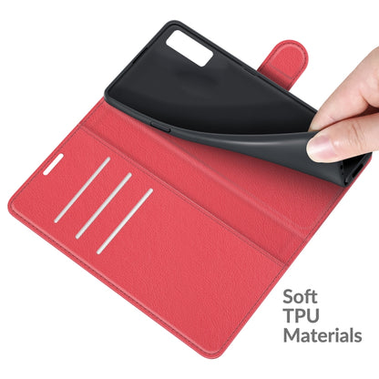 For TCL 20S / 20 5G / 20L Litchi Texture Horizontal Flip Protective Case with Holder & Card Slots & Wallet(Red) - TCL by buy2fix | Online Shopping UK | buy2fix