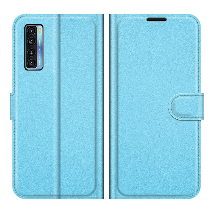 For TCL 20S / 20 5G / 20L Litchi Texture Horizontal Flip Protective Case with Holder & Card Slots & Wallet(Blue) - TCL by buy2fix | Online Shopping UK | buy2fix