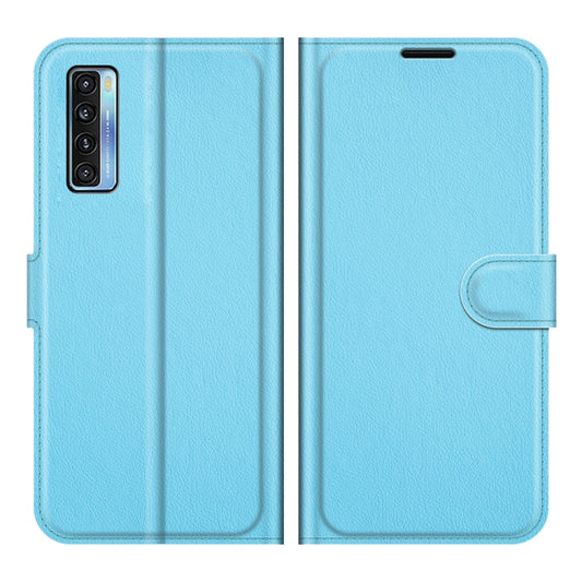 For TCL 20S / 20 5G / 20L Litchi Texture Horizontal Flip Protective Case with Holder & Card Slots & Wallet(Blue) - TCL by buy2fix | Online Shopping UK | buy2fix