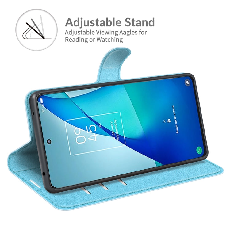 For TCL 20S / 20 5G / 20L Litchi Texture Horizontal Flip Protective Case with Holder & Card Slots & Wallet(Blue) - TCL by buy2fix | Online Shopping UK | buy2fix