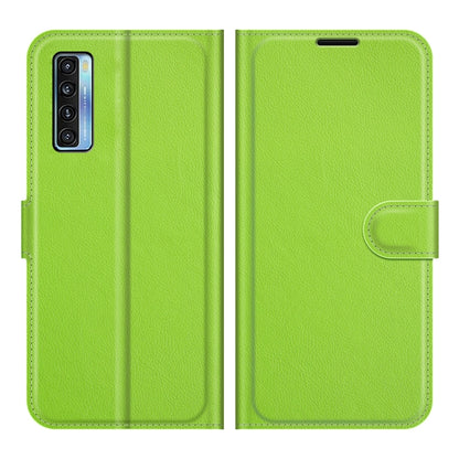 For TCL 20S / 20 5G / 20L Litchi Texture Horizontal Flip Protective Case with Holder & Card Slots & Wallet(Green) - TCL by buy2fix | Online Shopping UK | buy2fix