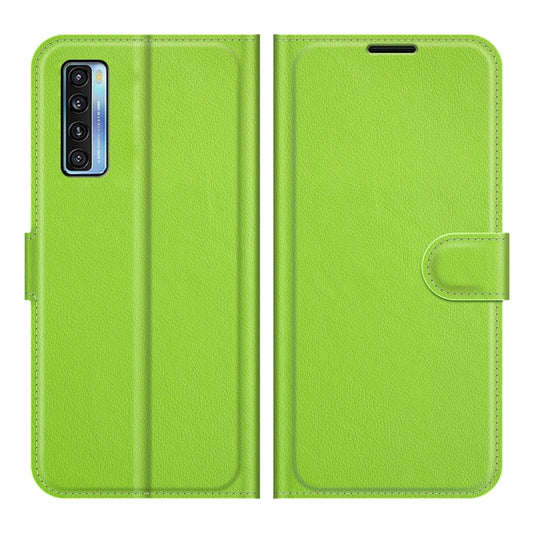For TCL 20S / 20 5G / 20L Litchi Texture Horizontal Flip Protective Case with Holder & Card Slots & Wallet(Green) - TCL by buy2fix | Online Shopping UK | buy2fix