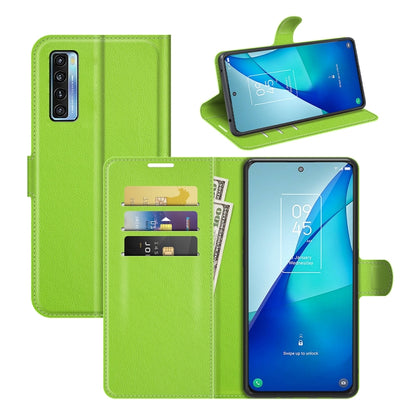 For TCL 20S / 20 5G / 20L Litchi Texture Horizontal Flip Protective Case with Holder & Card Slots & Wallet(Green) - TCL by buy2fix | Online Shopping UK | buy2fix
