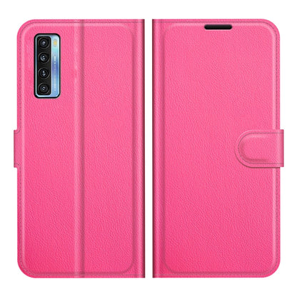 For TCL 20S / 20 5G / 20L Litchi Texture Horizontal Flip Protective Case with Holder & Card Slots & Wallet(Rose Red) - TCL by buy2fix | Online Shopping UK | buy2fix