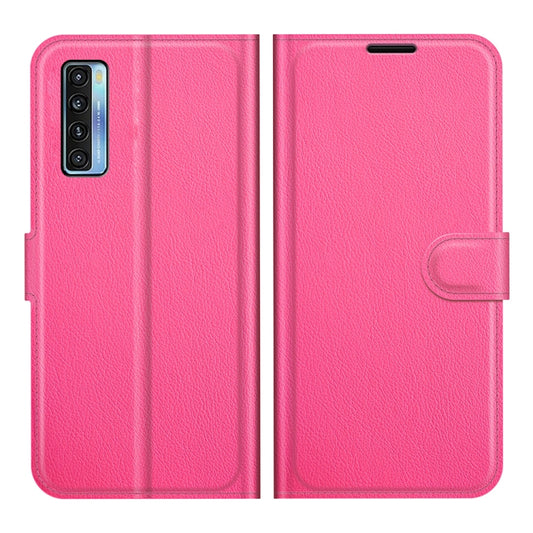 For TCL 20S / 20 5G / 20L Litchi Texture Horizontal Flip Protective Case with Holder & Card Slots & Wallet(Rose Red) - TCL by buy2fix | Online Shopping UK | buy2fix