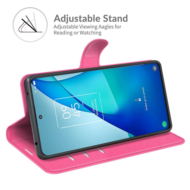 For TCL 20S / 20 5G / 20L Litchi Texture Horizontal Flip Protective Case with Holder & Card Slots & Wallet(Rose Red) - TCL by buy2fix | Online Shopping UK | buy2fix