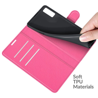 For TCL 20S / 20 5G / 20L Litchi Texture Horizontal Flip Protective Case with Holder & Card Slots & Wallet(Rose Red) - TCL by buy2fix | Online Shopping UK | buy2fix