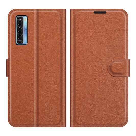 For TCL 20S / 20 5G / 20L Litchi Texture Horizontal Flip Protective Case with Holder & Card Slots & Wallet(Brown) - TCL by buy2fix | Online Shopping UK | buy2fix