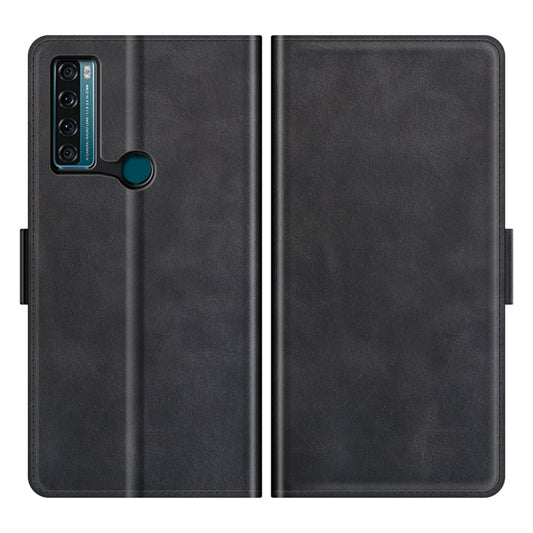 For TCL 20 SE Dual-side Magnetic Buckle Horizontal Flip Leather Case with Holder & Card Slots & Wallet(Black) - TCL by buy2fix | Online Shopping UK | buy2fix