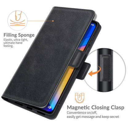 For TCL 20 SE Dual-side Magnetic Buckle Horizontal Flip Leather Case with Holder & Card Slots & Wallet(Black) - TCL by buy2fix | Online Shopping UK | buy2fix