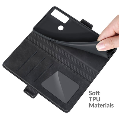 For TCL 20 SE Dual-side Magnetic Buckle Horizontal Flip Leather Case with Holder & Card Slots & Wallet(Black) - TCL by buy2fix | Online Shopping UK | buy2fix