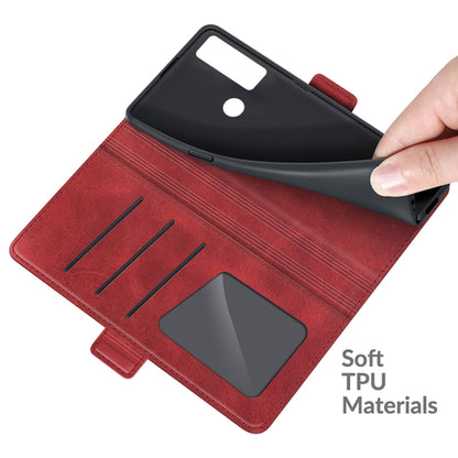 For TCL 20 SE Dual-side Magnetic Buckle Horizontal Flip Leather Case with Holder & Card Slots & Wallet(Red) - TCL by buy2fix | Online Shopping UK | buy2fix