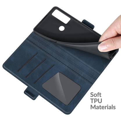 For TCL 20 SE Dual-side Magnetic Buckle Horizontal Flip Leather Case with Holder & Card Slots & Wallet(Blue) - TCL by buy2fix | Online Shopping UK | buy2fix