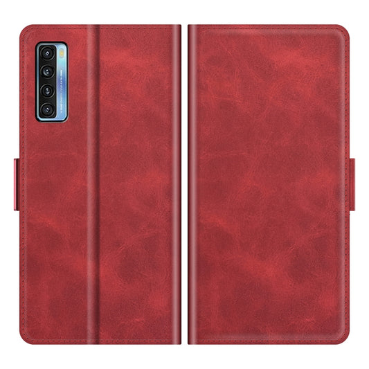 For TCL 20S / 20 5G / 20L Dual-side Magnetic Buckle Horizontal Flip Leather Case with Holder & Card Slots & Wallet(Red) - TCL by buy2fix | Online Shopping UK | buy2fix