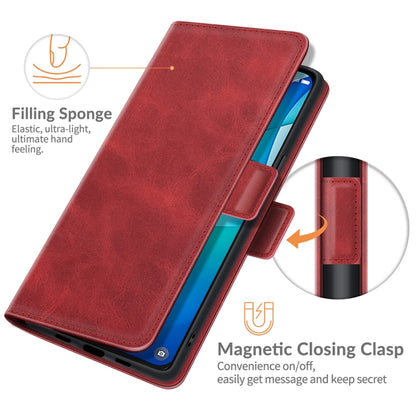 For TCL 20S / 20 5G / 20L Dual-side Magnetic Buckle Horizontal Flip Leather Case with Holder & Card Slots & Wallet(Red) - TCL by buy2fix | Online Shopping UK | buy2fix