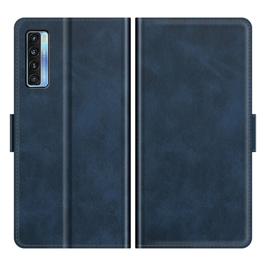 For TCL 20S / 20 5G / 20L Dual-side Magnetic Buckle Horizontal Flip Leather Case with Holder & Card Slots & Wallet(Blue) - TCL by buy2fix | Online Shopping UK | buy2fix